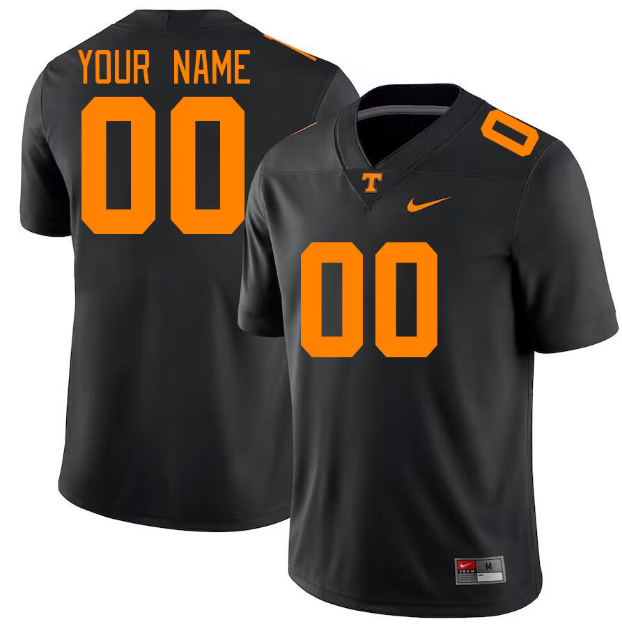 Custom Tennessee Volunteers Name And Number College Football Jerseys Stitched-Black